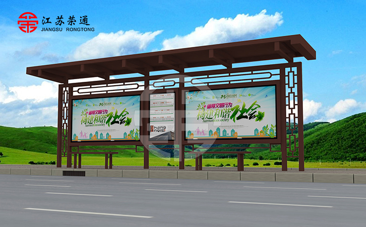 公交候車(chē)亭電子站牌會(huì)設(shè)置液晶顯示器